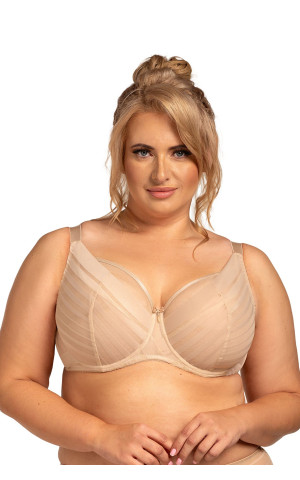Σουτιέν Nessa N550 full cup για μεγάλο στήθος σε μπεζ