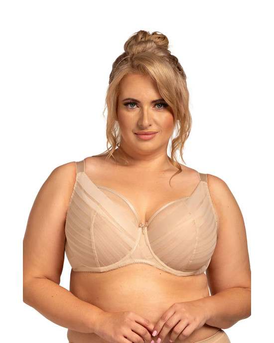 Σουτιέν Nessa N550 full cup για μεγάλο στήθος σε μπεζ