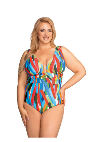 Ολόσωμο Μαγιό Plus Size – Σμιλεύει Κοιλιά & Στηρίζει Μεγάλο Στήθος