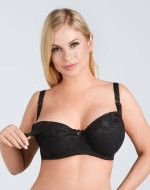 Σουτιέν Θηλασμού Μαύρο MAMMA SOFT N504 με Μπανέλα για Μεγάλο Στήθος