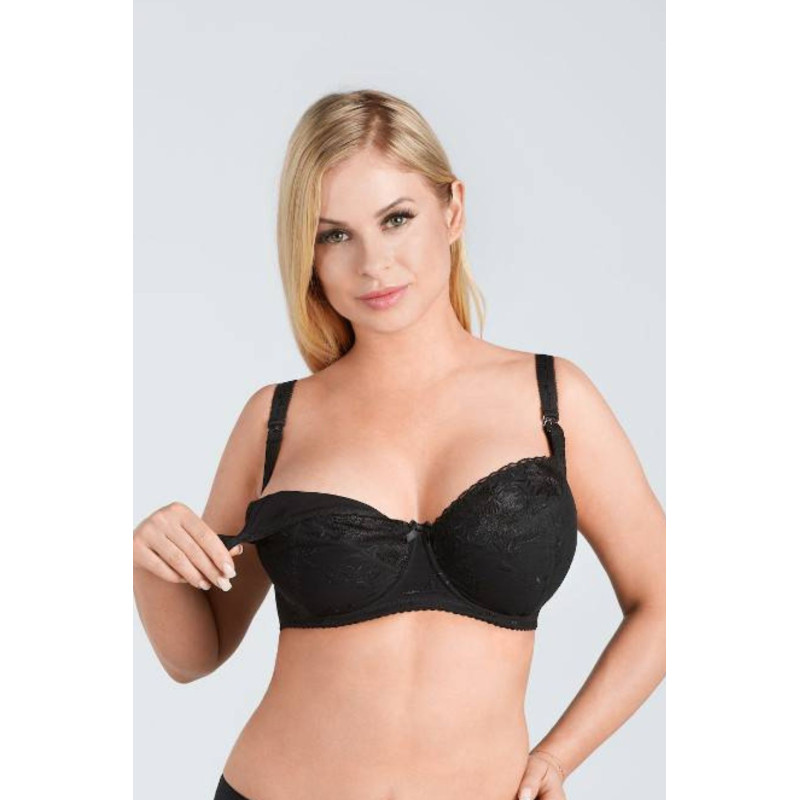 Σουτιέν Θηλασμού Μαύρο MAMMA SOFT N504 με Μπανέλα για Μεγάλο Στήθος