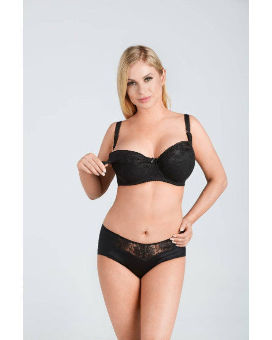 Σουτιέν Θηλασμού Μαύρο MAMMA SOFT N504 με Μπανέλα για Μεγάλο Στήθος