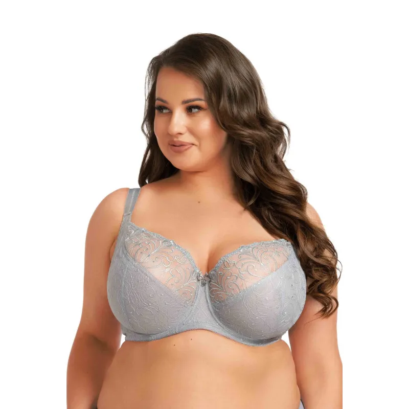 Σουτιέν Nessa N500 full cup για μεγάλο στήθος σε γκρι